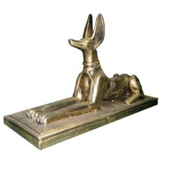 Ägyptische Figur Schakal Anubis aus Kunststoff Groß god of death Dekoration