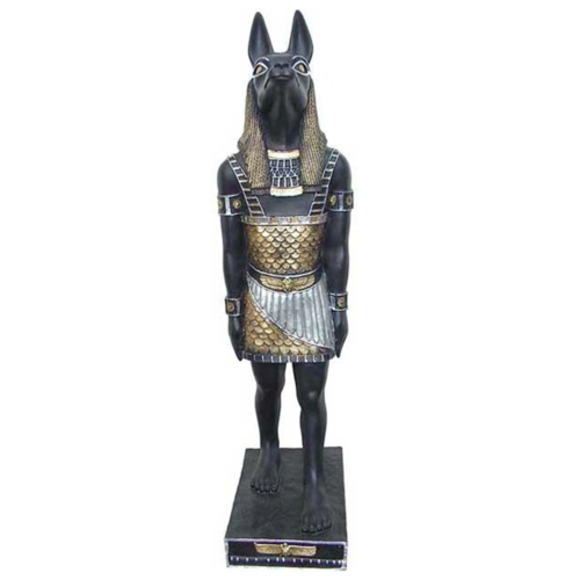 Ägyptische Figur Anubis Kunststoff god of death Dekoration Statuen Figuren