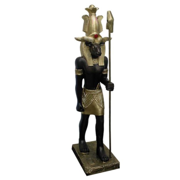 Ägyptischer Gott Khnum Statue Figur Statuen Figuren Skulpturen 95 cm