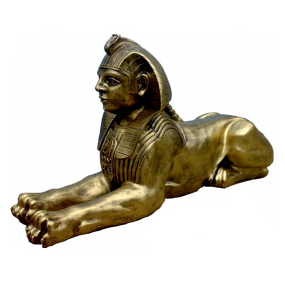 Statue Sphinx aus Kunststoff Figuren Ägyptische Statuen Figur Statuen Neu