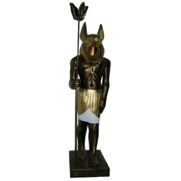 Ägyptische Figur Schakal Anubis aus Kunststoff Statuen god of death Höhe