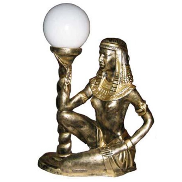 Ägyptische Figur Lampe Srehleuchte Lampen Statue Kleopatra 45 cm Statuen