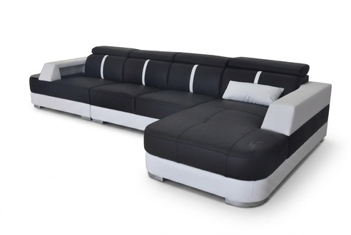 Eck Couch Sitz Leder Polster Design Ecke Sofa Garnitur Wohnlandschaft Sofas Neu