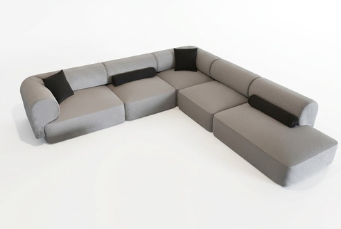 Eck-Sofa in modernem stilvollem Design für die Gemütlichkeit des Wohnzimmers