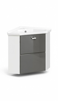 Eck Waschtisch Waschtisch mit Unterschrank 40 cm Ecke Becken Waschbecken Keramik