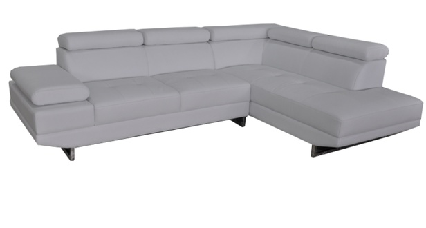 Ecke Leder mit USB Modern XXL Couch Wohnlandschaft Ledersofa Sofa L-Form B2003