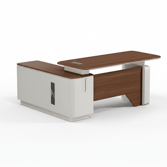 Eckschreibtisch Büro Office modern Holz Arbeitszimmer Tisch