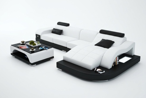Ecksofa Couch Polster Eckgarnitur Wohnlandschaft Eckcouch Design Sofa PHM3375