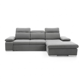 Ecksofa L-form Grau Ecksofa Eckcouch mit Bettkasten Sofa Wohnlandschaft Sofas