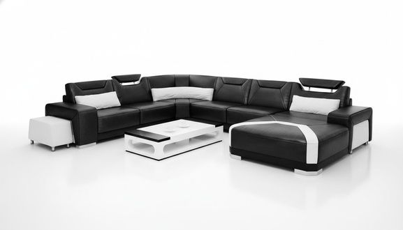 Ecksofa Polster Wohnlandschaft Couch Sofa Wohnlandschaft UForm Sitz Ecke PH739C