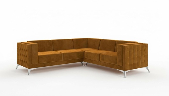 Ecksofa Wohnlandschaft Design Sofa Couch Polster Sitz Garnitur Textil Couch Ecke