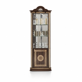 Eckvitrine Schrank Eckschrank Schränke Möbel Glasschrank Design Möbel Regale Neu