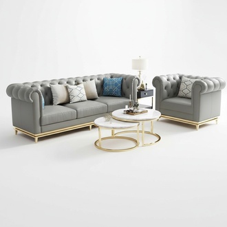 Edel Stahl Couch Polster Leder Sofa 311 Sitzer Couchen Garnitur Set