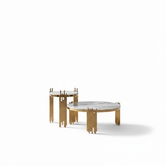 Edelstahl Beistell Rund Design Tisch Tische Gold Couch Wohnzimmer Beistelltische