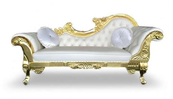 Edle Chesterfield Recamiere antik stil Chaiselongue Chaise Longue Sofa