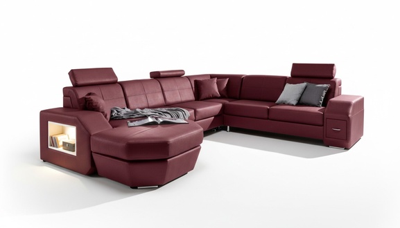 Edle Design Polster Eck Couch Garnitur Wohnlandschaft Sofas Couchen