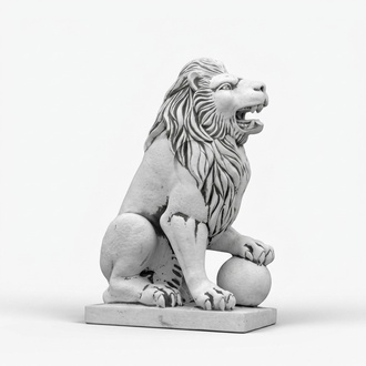 Edler Ritter Löwe Figur Statue Skulptur Figuren Skulpturen Garten Terrasse