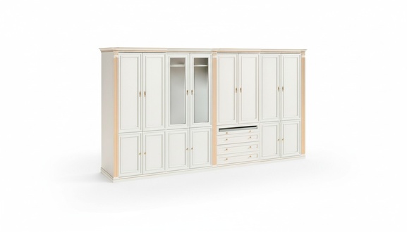 Edler Schlafzimmer Kleiderschrank Designer Holz Moderne Eckschränke