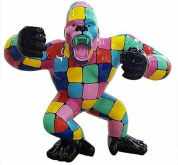 Handarbeit Abstrakte Figur Statue Design Bunte Designer Skulptur 70cm