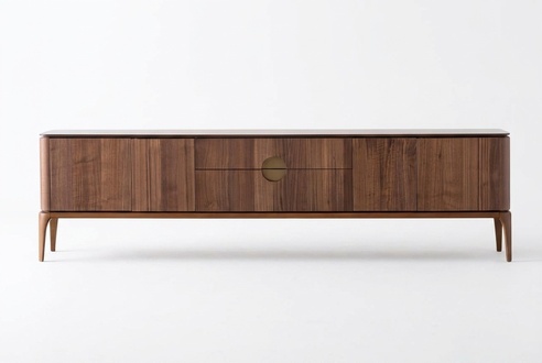 Elegant rtv Fernsehschrank Braun TV Schrank Konsole Sideboard Fernsehmöbel