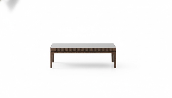 Eleganter brauner Couchtisch aus Holz für modernes Wohnzimmer