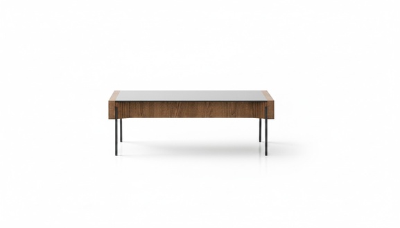 Eleganter brauner Couchtisch aus Holz für modernes Wohnzimmer
