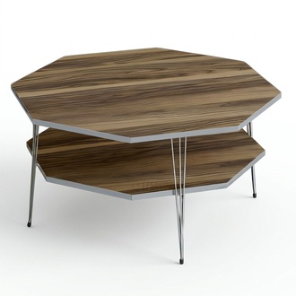 Eleganter brauner Couchtisch aus Holz mit modernem Design