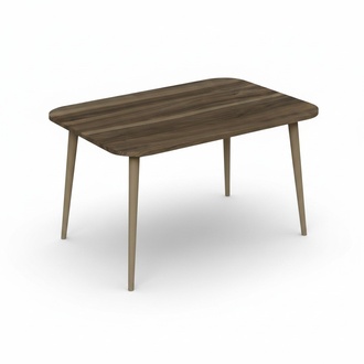 Eleganter brauner Couchtisch aus Holz im modernen Design