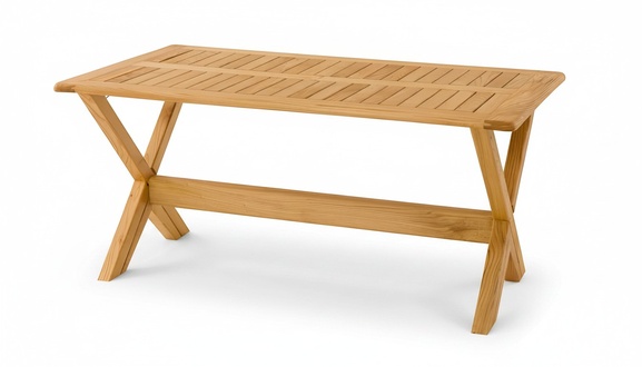 Eleganter brauner Esstisch aus Holz für modernes Esszimmer