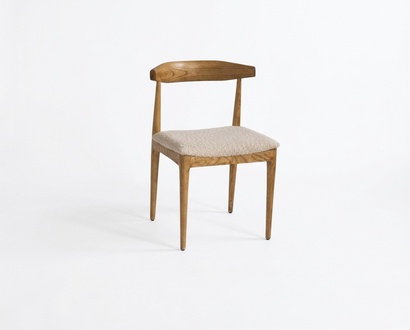 Eleganter Brauner Holzstuhl im modernen Design