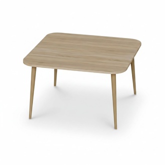 Eleganter brauner Holztisch im modernen Design