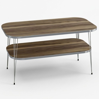 Eleganter Couchtisch aus Holz in warmem Braun für modernes Wohnzimmer