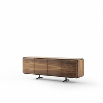 Elegantes braunes Holzsideboard im zeitlosen Design