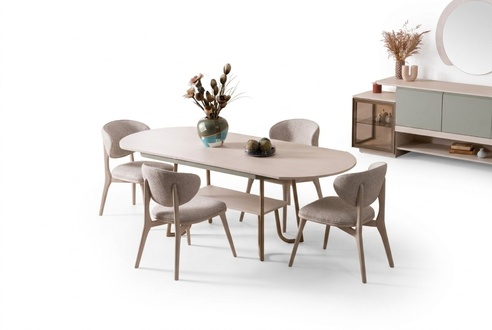 Elegantes Esszimmer-Set – Komfort und modernes Design.