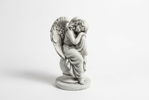 Engel 36cm Skulptur Design Figur Statue Garten Figuren Statuen Grab S101158
