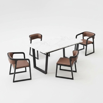 Ess Tisch Designer Italienische Möbel Holz Tisch Wohn Zimmer Neu 140x80cm