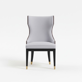 Ess Zimmer 1x Stuhl Stühle Polster Holz Modern Designer Lehn Sitz Sessel luxus