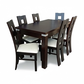 Essgarnitur Esstisch 6 x Stuhl Set Set Garnitur Tisch Essgruppe 7tlg. Tische Neu
