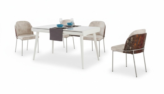 Essgruppe Möbel Esszimmer Set Garnitur Sitz Esstisch Polster 5tlg.