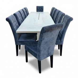 Esstisch 12 x Stühle Esszimmer Set Essgruppe Moderne Stuhl Tisch 13tlg.