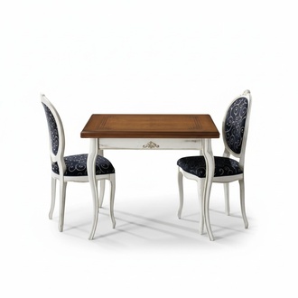 Esstisch 4x Stühle Esszimmer Set Essgruppe Tisch Garnitur Weiß Neu