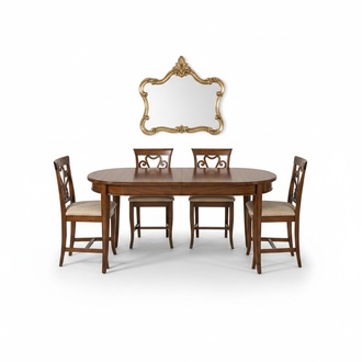 Esstisch + 4x Stühle Stuhl Esszimmer Set Ess Gruppe Modern Tisch Tische Garnitur