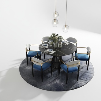 Esstisch 6x Stühle Stuhl Esszimmer Set Essgruppe Tisch Tische 8tlg Garnitur Neu