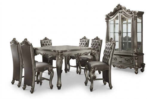 Esstisch 6x Stühle Vitrine Komplettes Esszimmer Garnitur 8tlg. Gruppe Garnituren