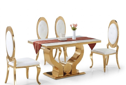 Esstisch Esszimmer Set Essgruppe Klassischer Tisch 5tlg Set Stuhl neu 4x Stühle