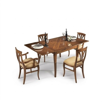 Esstisch Gruppe 4x Stühle Essgarnitur Stuhl Set Tisch 5tlg. Set Neu