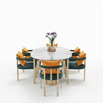 Esstisch Marmor Edelstahl Neu Kreative Modern Design Möbel Luxus Esszimmer Tisch