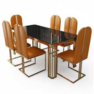 Esstisch Marmor Imitat Esstische Esszimmer Tische Tisch Design Edelstahl Möbel