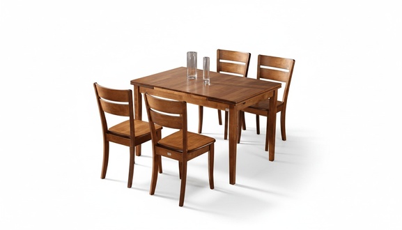Esstisch Tisch Design 4x Stühle Rund Tische Holz Design Gruppe Garnitur