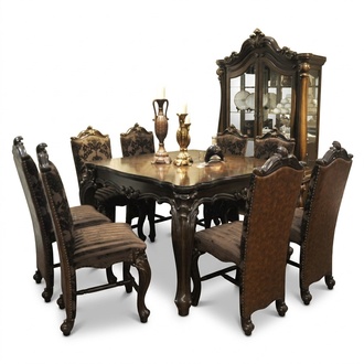 Esstisch Tisch Gruppe Esszimmer Wohnzimmer Garnitur Holz Design Tische Barock